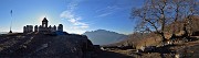 66 Tempietto circondato da  dolmen accanto ai Tre Faggi con vista in Resegone